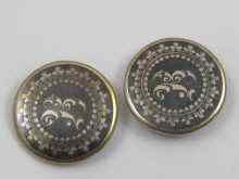 Appraisal: A pair of Russian silver and niello cufflinks approx cm