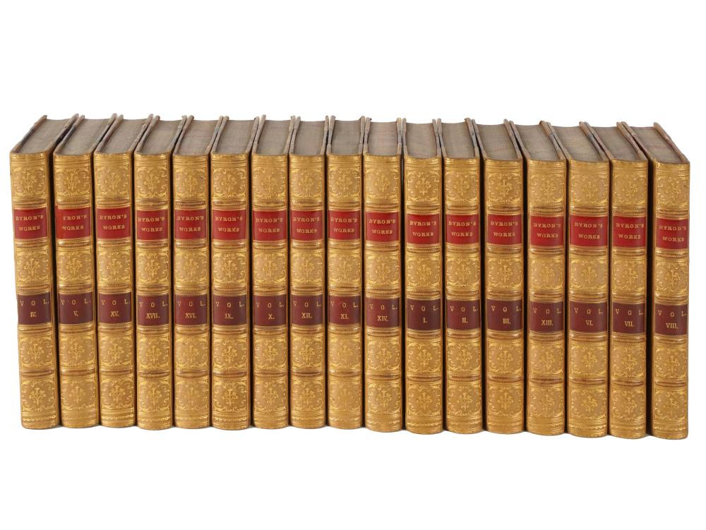 Appraisal: WORKS OF LORD BYRONJohn Murray Albemarle Street London - Volumes