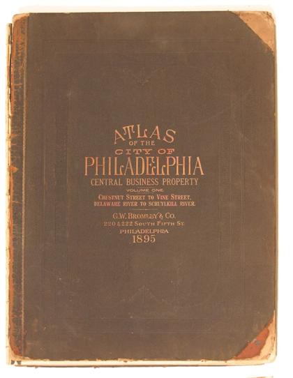 Appraisal: vol Philadelphia Property Atlas Bromley George Ward Walter Atlas of