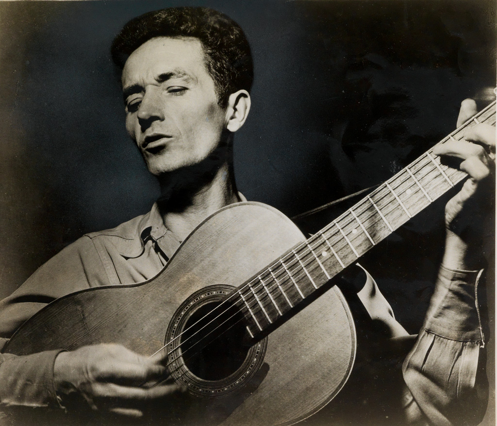 Appraisal: WOODY GUTHRIE - American folk singer Woody Guthrie Ferrotyped silver