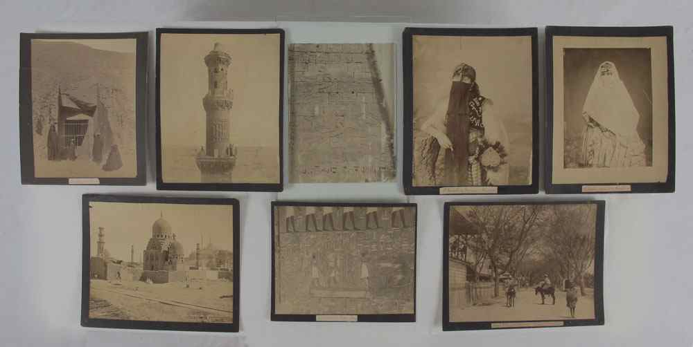 Appraisal: COLLECTION OF ALBUMEN PHOTO'S OF EGYPT MIDDLE EAST Turn of