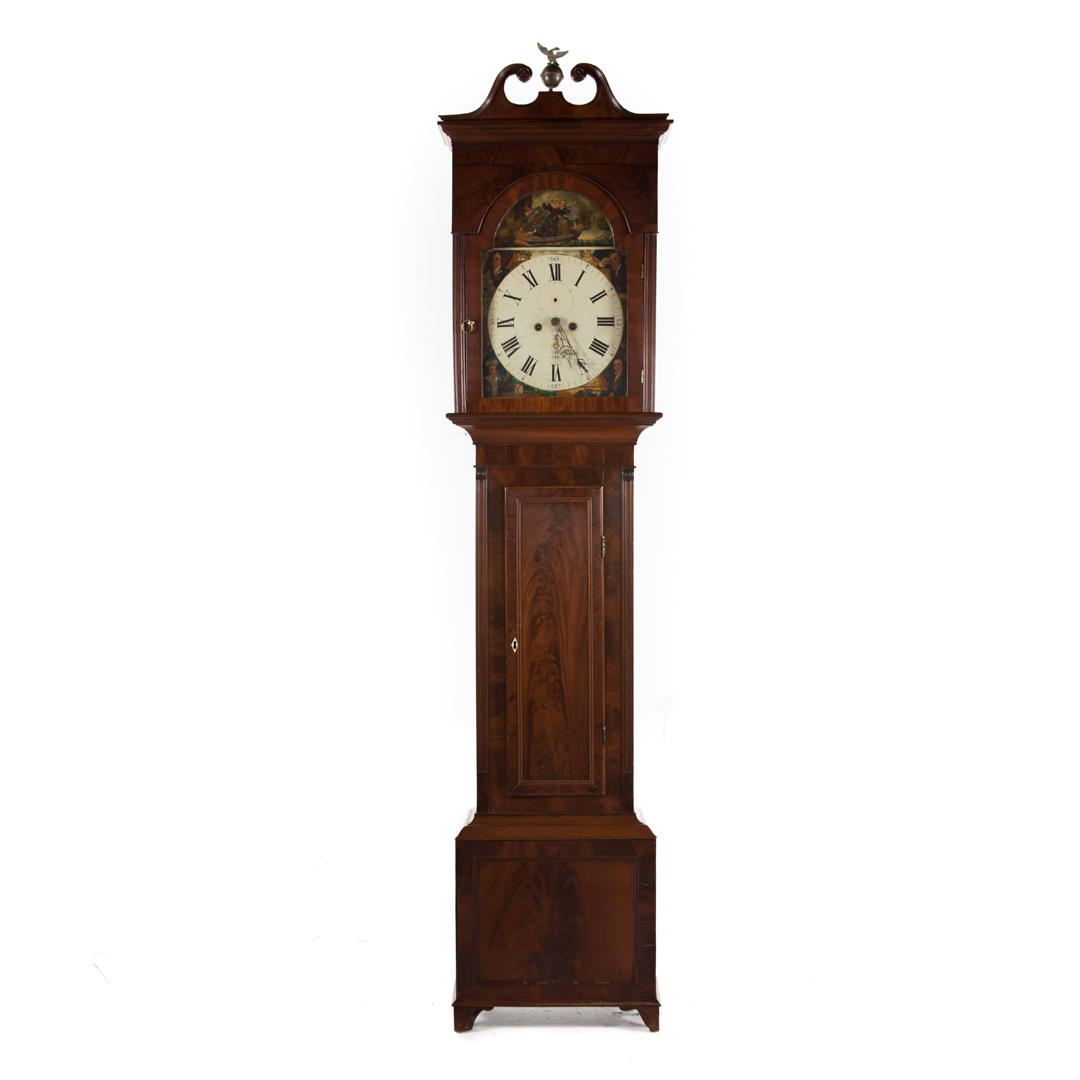 Appraisal: Scottish mahogany tall case clock early th century works with