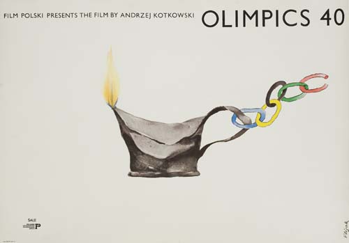 Appraisal: JERZY FLISAK OLIMPICS x inches x cm Film Polski Warsaw