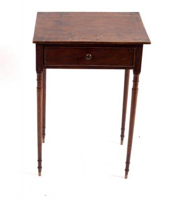 Appraisal: A George III small mahogany table circa the oblong top