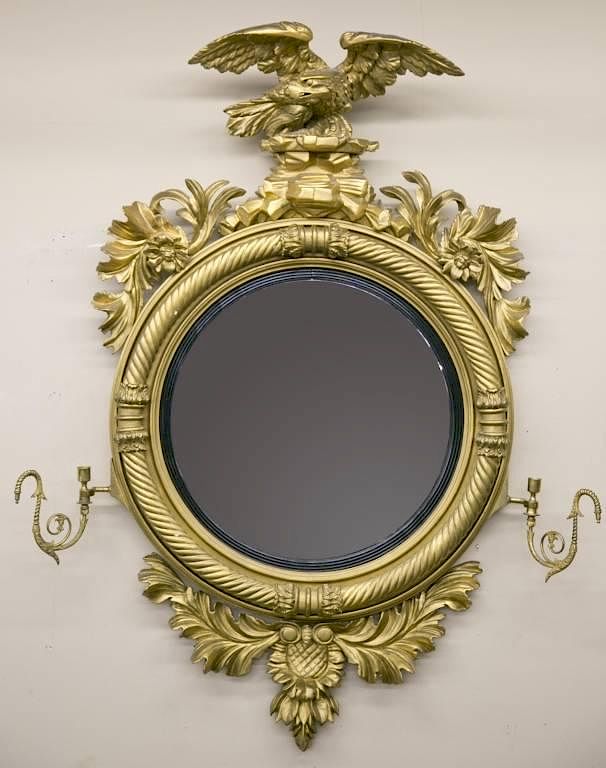 Appraisal: Federal girandole mirror A Federal girandole mirror Late th early