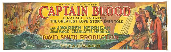 Appraisal: Captain Blood Vitagraph banner condition B- from the silent film