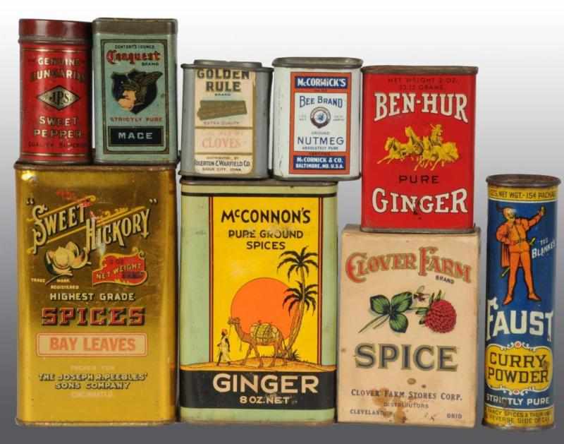 Appraisal: Lot of Spice Tins Description Includes one Faust one Sweet