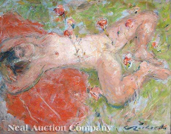 Appraisal: Charles Whitfield Richards American New Orleans - Reclining Nude Woman