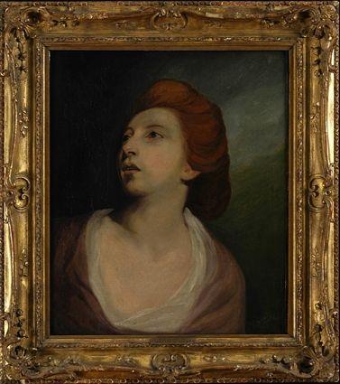 Appraisal: MANNER OF JOSHUA REYNOLDS MRS HARTLEY Oil on canvas relined