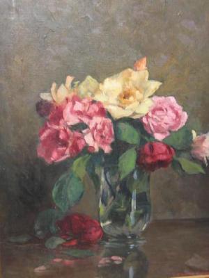 Appraisal: THOMAS BINNEY GIBBS b exh - Still Life with Roses