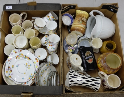 Appraisal: A collection of pottery to include Foley china part tea