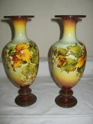 Appraisal: A PAIR OF DOULTON LAMBETH FAIENCE VASES by Kate Rogers