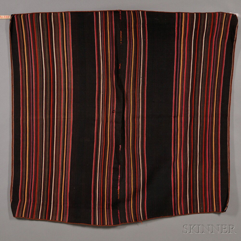 Appraisal: Two Textiles a Navajo Germantown saddle blanket and a Bolivian