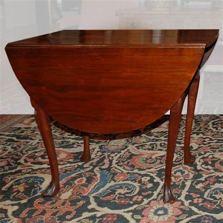 Appraisal: George II Mahogany Drop-Leaf Table Estimate -