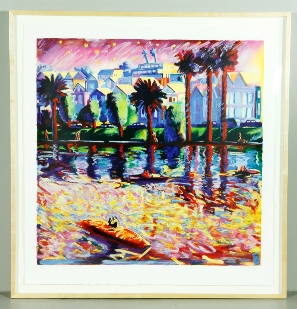 Appraisal: A - Almaraz Echo Lake Park Serigraph Carlos Almaraz -