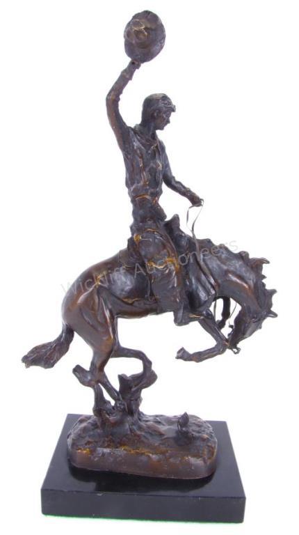 Appraisal: After Carl Kauba Austrian - Rodeo Rider depicting cowboy on