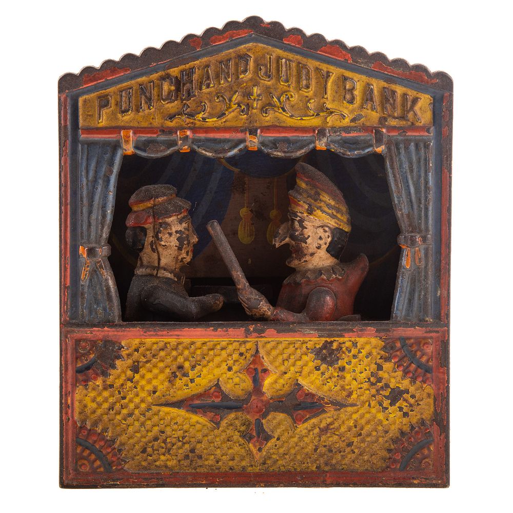 Appraisal: Punch and Judy Bank Mechanical Bank Dated by Shepard Hardware