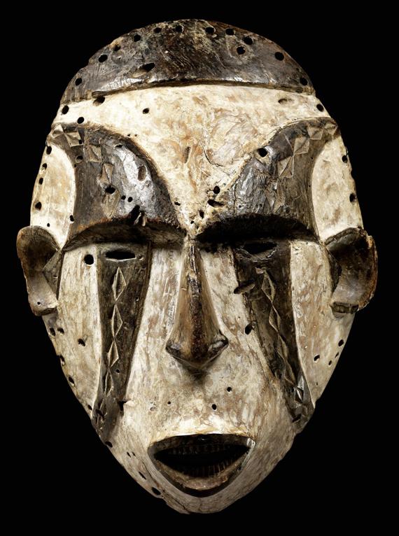 Appraisal: IGBO MASK Nigeria H cm Provenance German private collection Literature