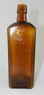 Appraisal: Bitters bottle Bitters- square marked vertically 'Saint Jacob's Bitters' Ring