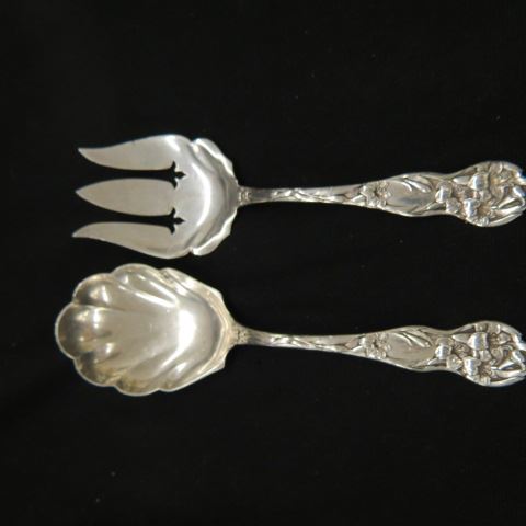 Appraisal: International Lily Sterling Silver Salad Set long by Watson a