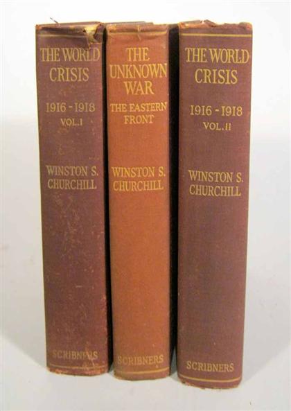 Appraisal: vols Churchill Winston L S The World Crisis - New