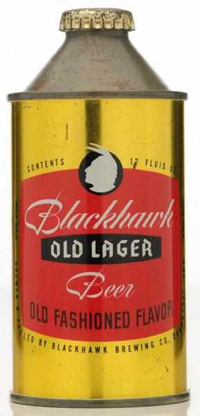 Appraisal: Blackhawk Old Lager Beer HP Cone Top - Alcohol statement