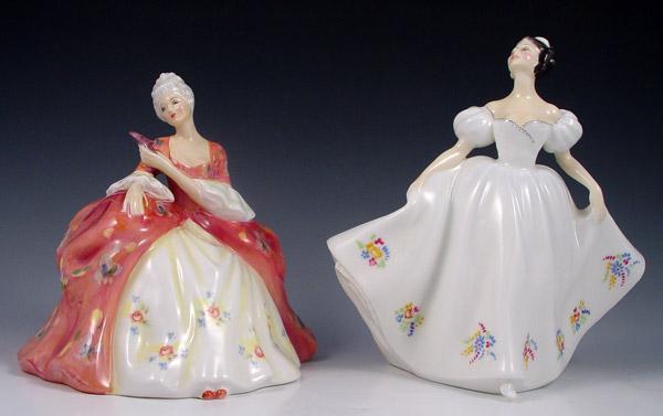 Appraisal: ROYAL DOULTON LADY FIGURES Wistful HN and KATE HN