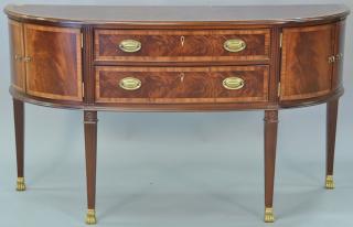 Appraisal: Councill mahogany sideboard with banded inlaid top and front ht