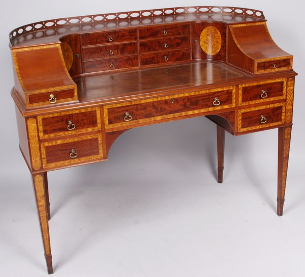 Appraisal: Joseph Gerte Company George III-style mahogany Carlton House writing table