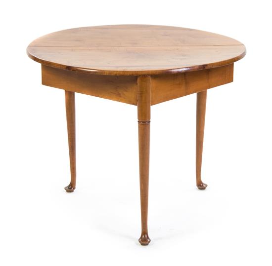 Appraisal: Sale Lot An American Maple Occasional Table having a demilune