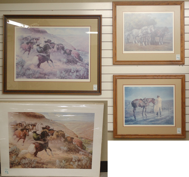 Appraisal: EDWARD B QUIGLEY FOUR PRINTS Portland Oregon - Western scenes