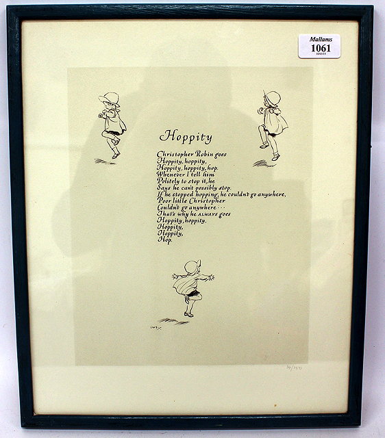 Appraisal: A SET OF FIVE LIMITED EDITION 'WINNIE THE POOH' PRINTS