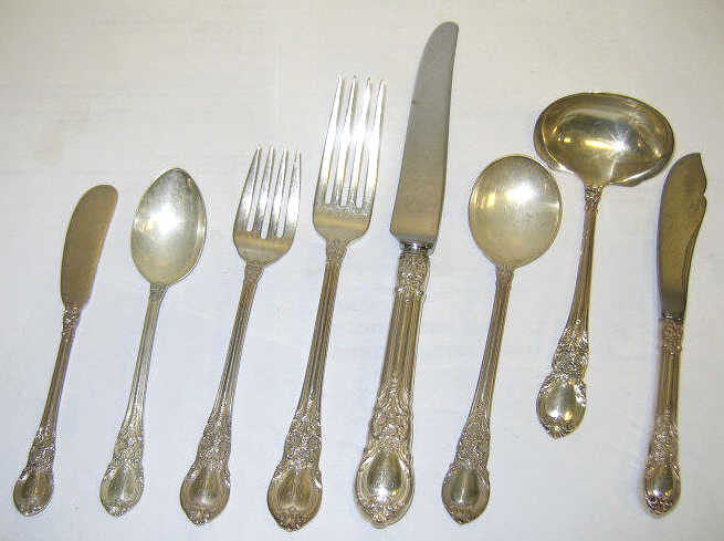 Appraisal: LUNT SILVERSMITH GREENFIELD MA Sterling silver flatware service American Victorian