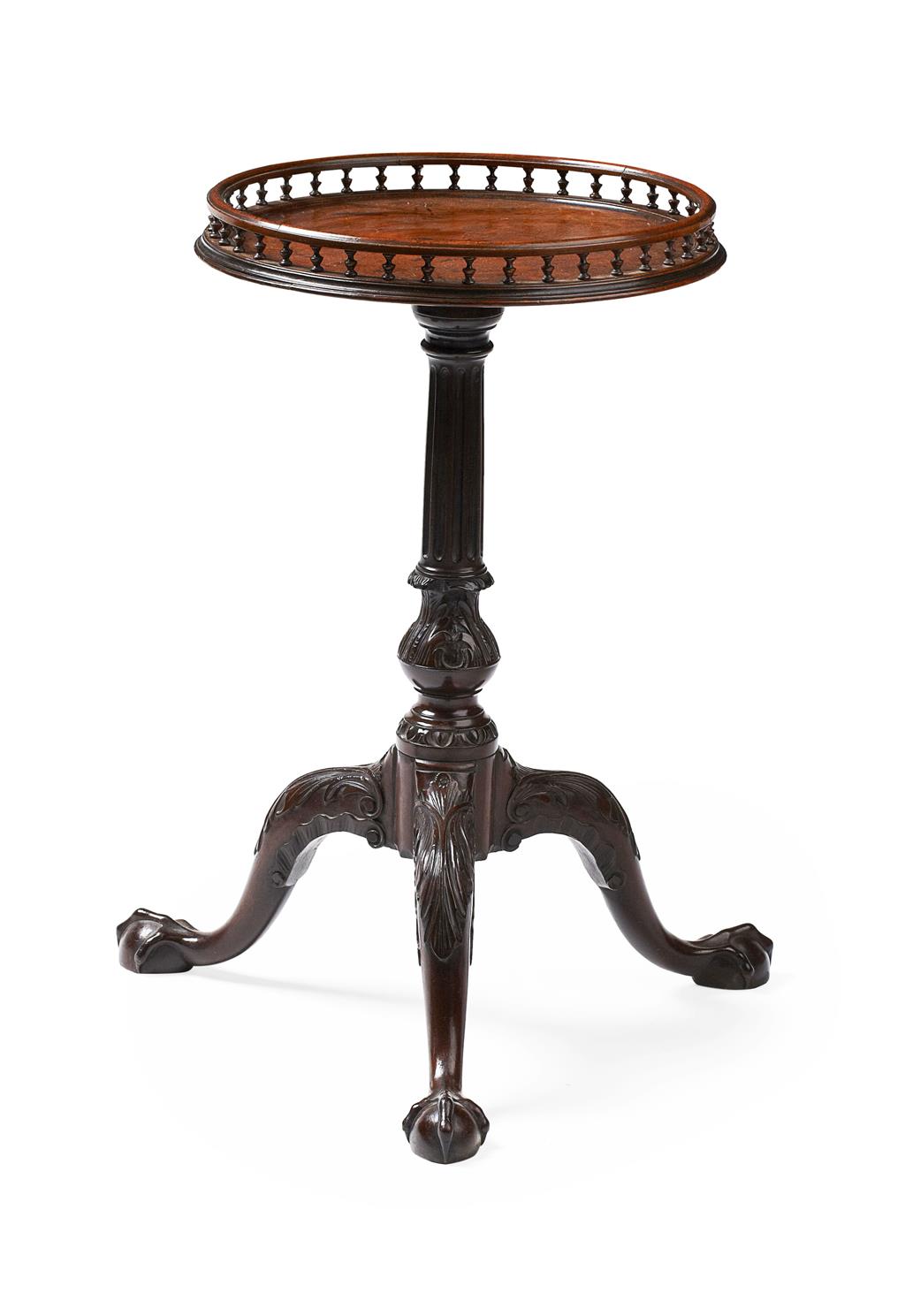 Appraisal: FINE GEORGE III MAHOGANY KETTLE STAND FROM THE NORMAN ADAMS