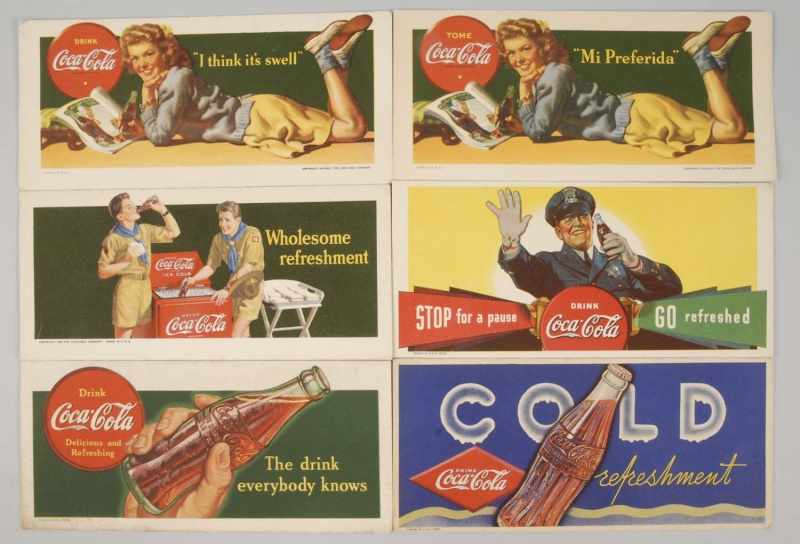 Appraisal: Lot of Assorted Coca-Cola Ink Blotters Description s to s