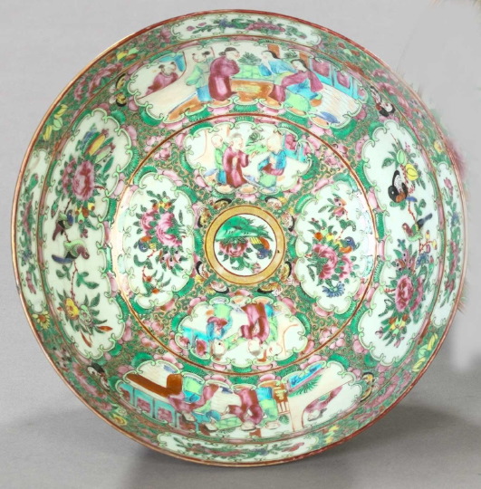 Appraisal: Chinese Export Rose Medallion Porcelain Bowl third quarter th century