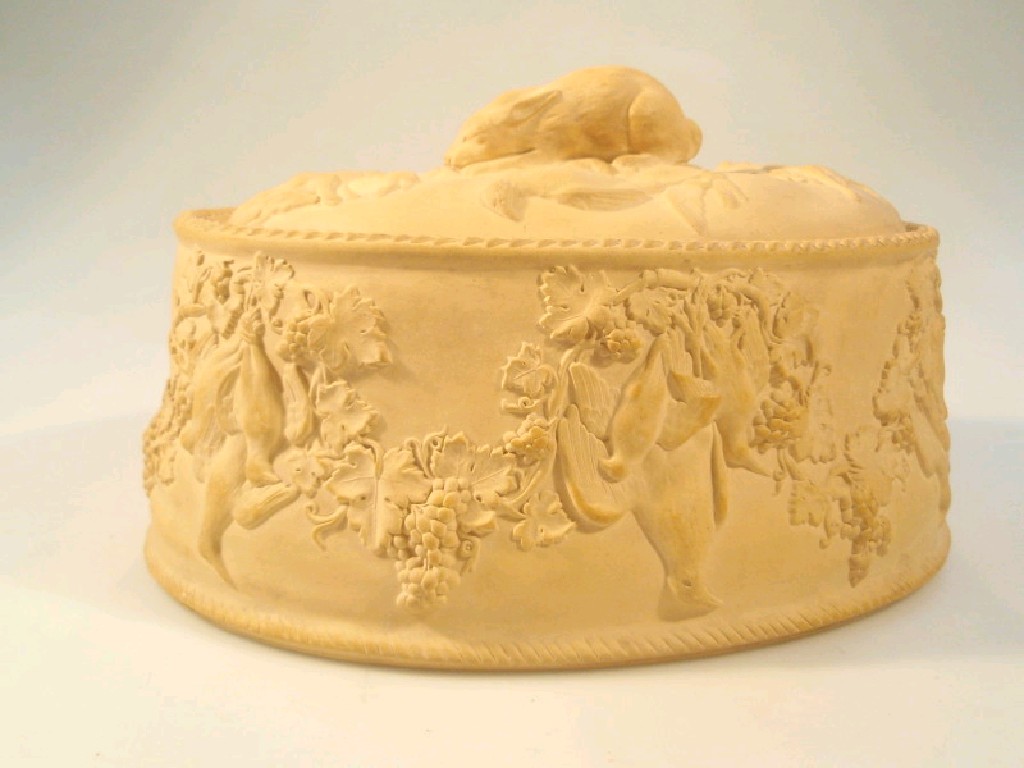 Appraisal: A Victorian Wedgwood oval game pie dish moulded in relief