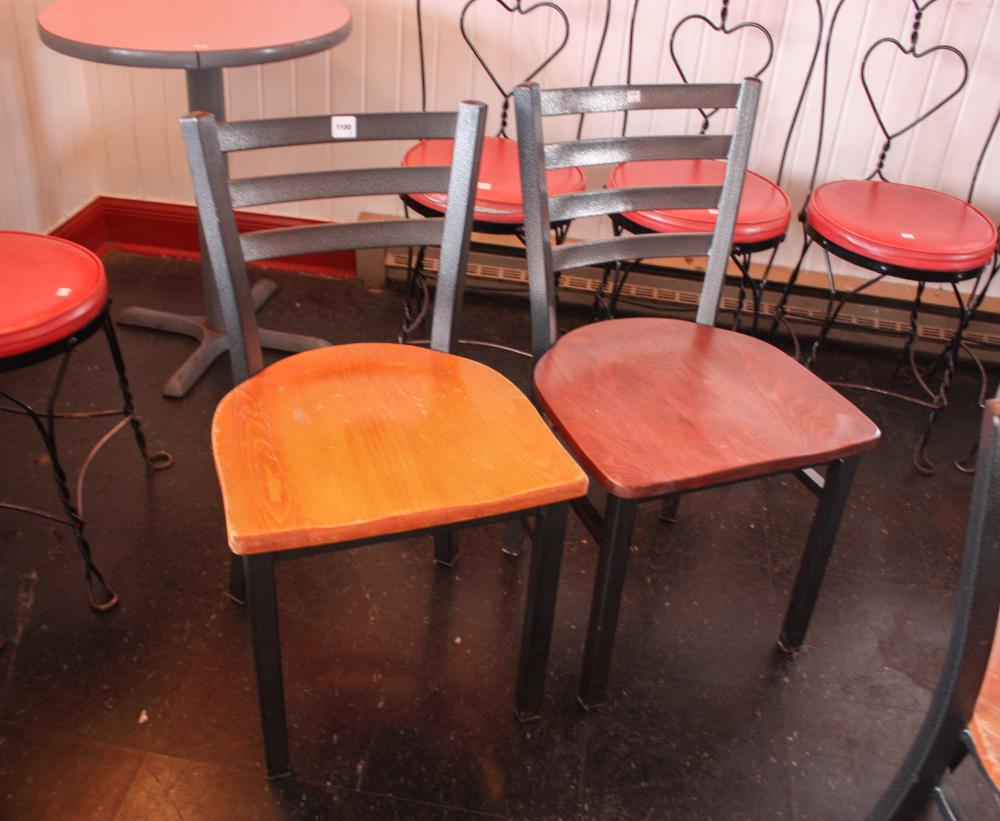 Appraisal: A SET OF FORTY-SEVEN ICE CREAM PARLOR CHAIRS aluminum with