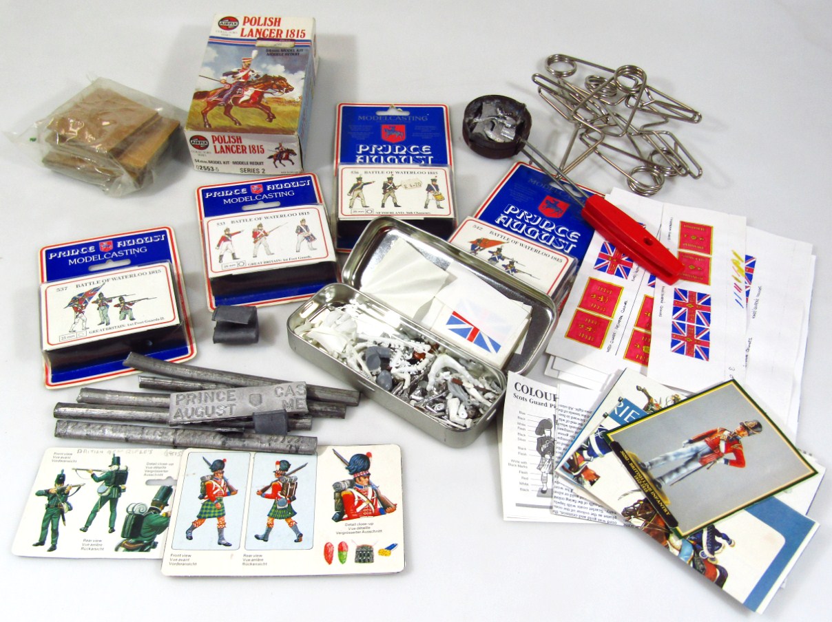 Appraisal: Various Airfix soldier model groups to include Polish Lancer Prince