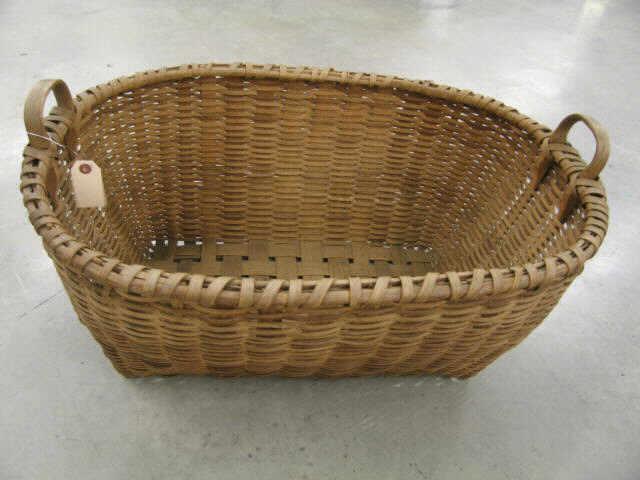 Appraisal: Oak Laundry Gathering Basket