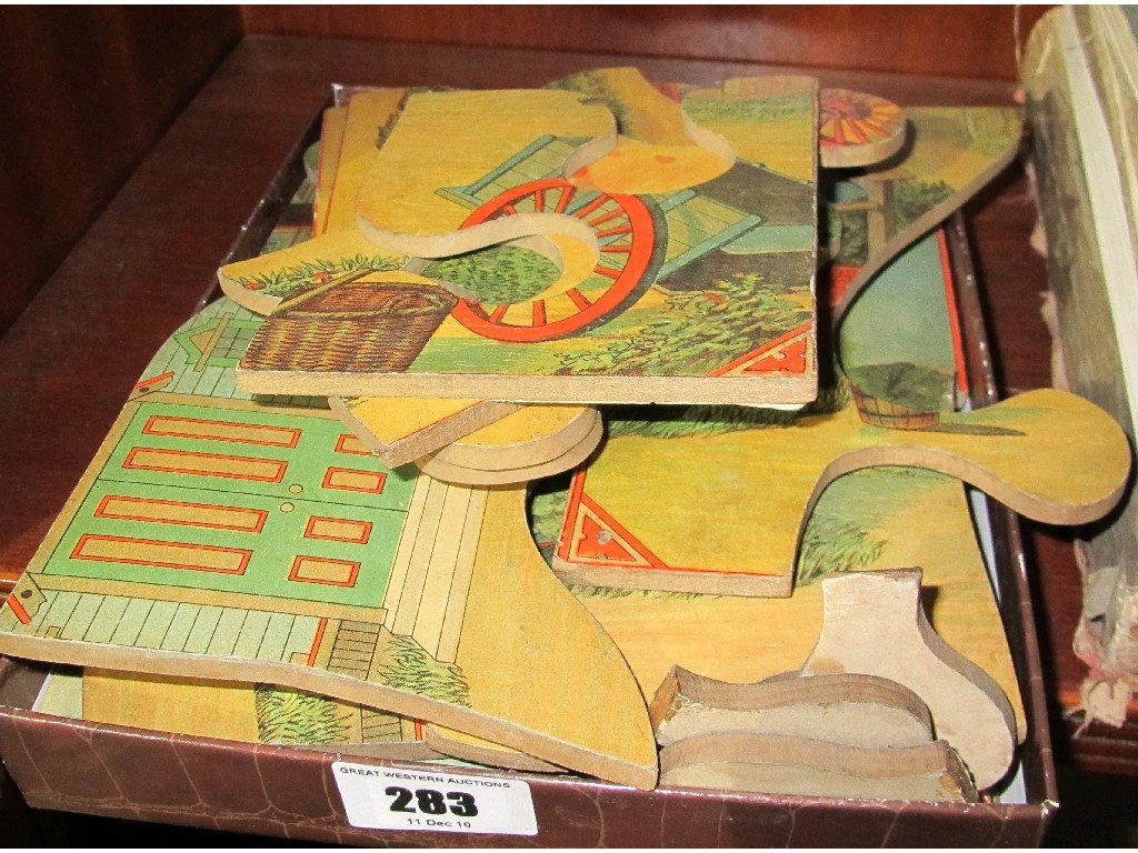 Appraisal: Antique jigsaw puzzle