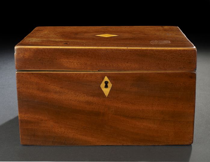 Appraisal: Georgian String-Banded and Inlaid Mahogany Table Box first quarter th