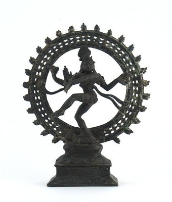 Appraisal: An Indian bronze figure of Shiva Nataraj dancing an Apasmara