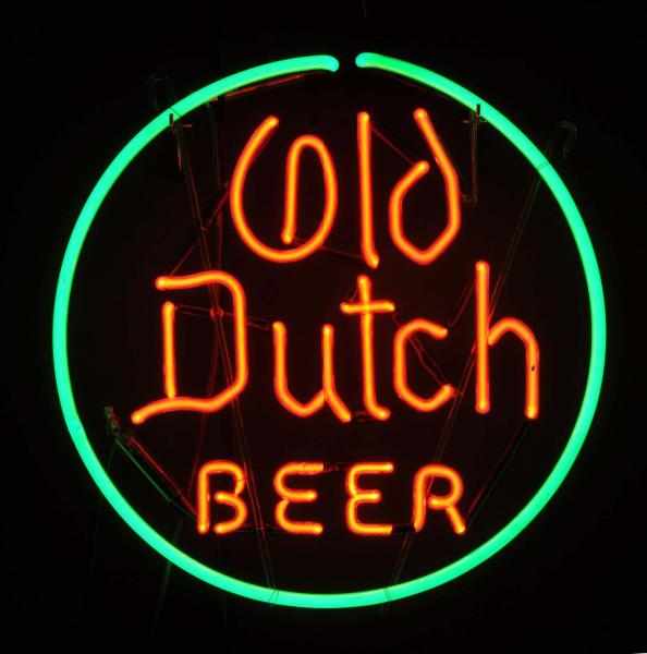 Appraisal: Old Dutch Circle Neon Sign Description s Eagle Brewery Catasauqua