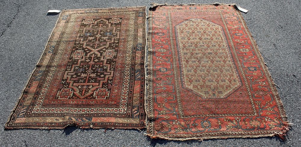 Appraisal: Lot of Antique Finely Hand Woven Area Carpets From a