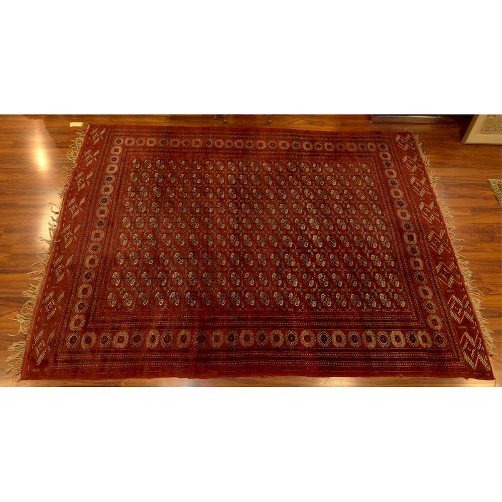 Appraisal: Bokhara Rug Semi Antique Middle Eastern Bokhara Rug Unsigned all