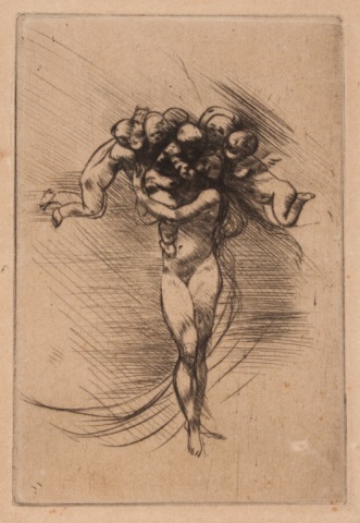 Appraisal: Auguste Rodin Le Printemps drypoint French - x in unframed