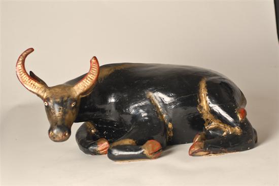 Appraisal: A Carved Wood Polychromed and Gilt Figure of a Water