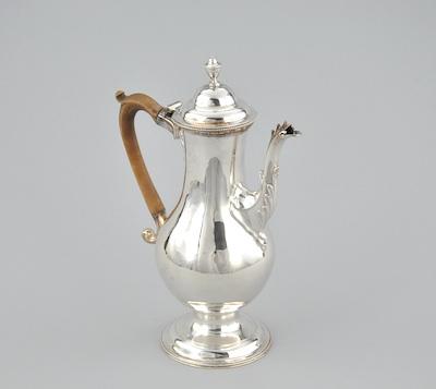 Appraisal: A George III Sterling Silver Coffee Pot Hester Bateman ca