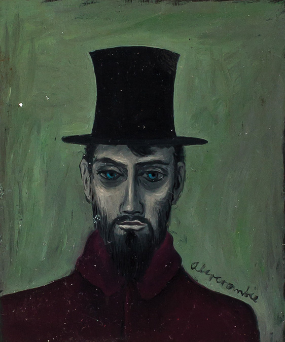 Appraisal: GERTRUDE ABERCROMBIE American - Man in a Top Hat oil